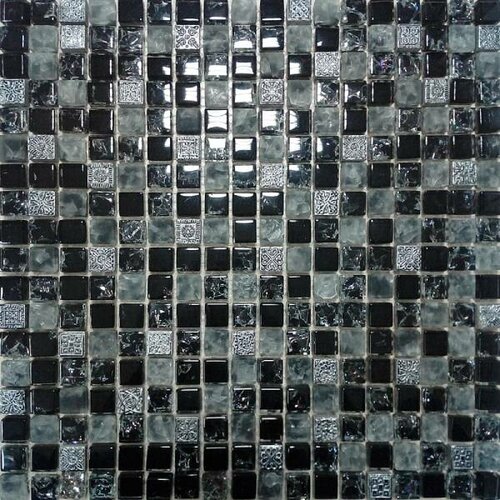 Tessera     mozaik stakleni crni Gm005/2 300X300X8 Slike